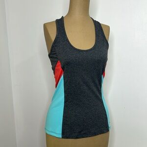 Mono B 💙 Grey Color Block Racerback Athletic Tank Top Athleisure Gym Shirt